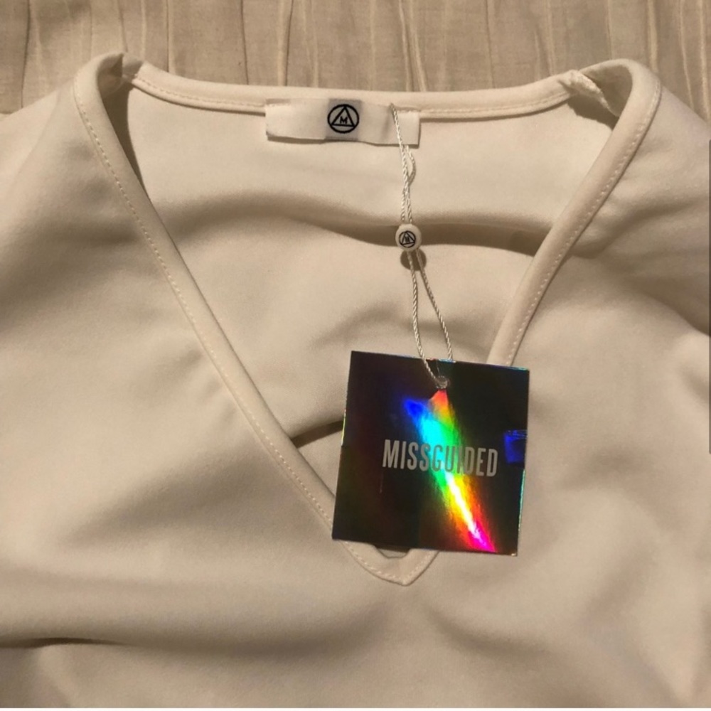New white Missguided dress 2 sorority recruitment - Picture 2 of 5